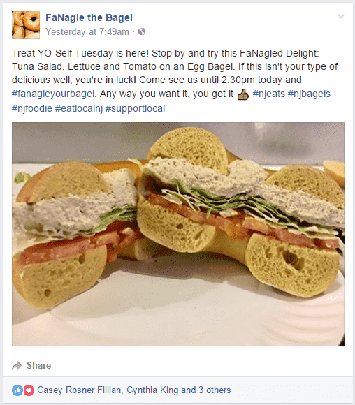 FaNagle the Bagel @FaNagletheBagel on Facebook